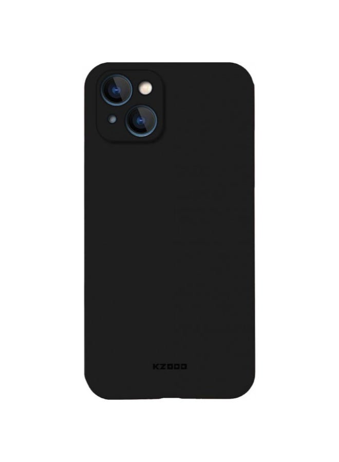 KZDOO iPhone 14 Case Air Skin Series Ultra Slim Frosted Anti Slip Back Cover Full Coverage Camera Lens Protection 6.1 inch Black - Image 1